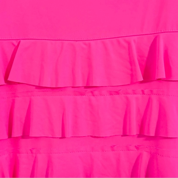 LuLu B Vibrant Pink Ruffle Tiered Maxi Dress Size 1X - Picture 10 of 16